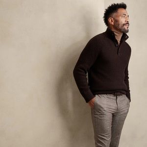 COPY - Button Mock-Neck Sweater Banana Republic